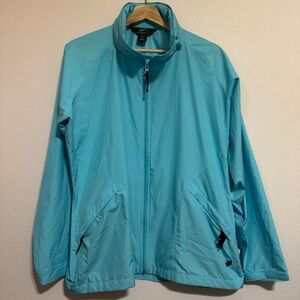 Like New Woolrich Women's Light Blue Rain Jacket